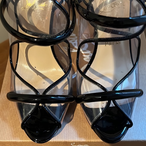 Authentic Christian Louboutin Aqua Ronda 120 PVC Patent EU37.5 US7 - Picture 8 of 8